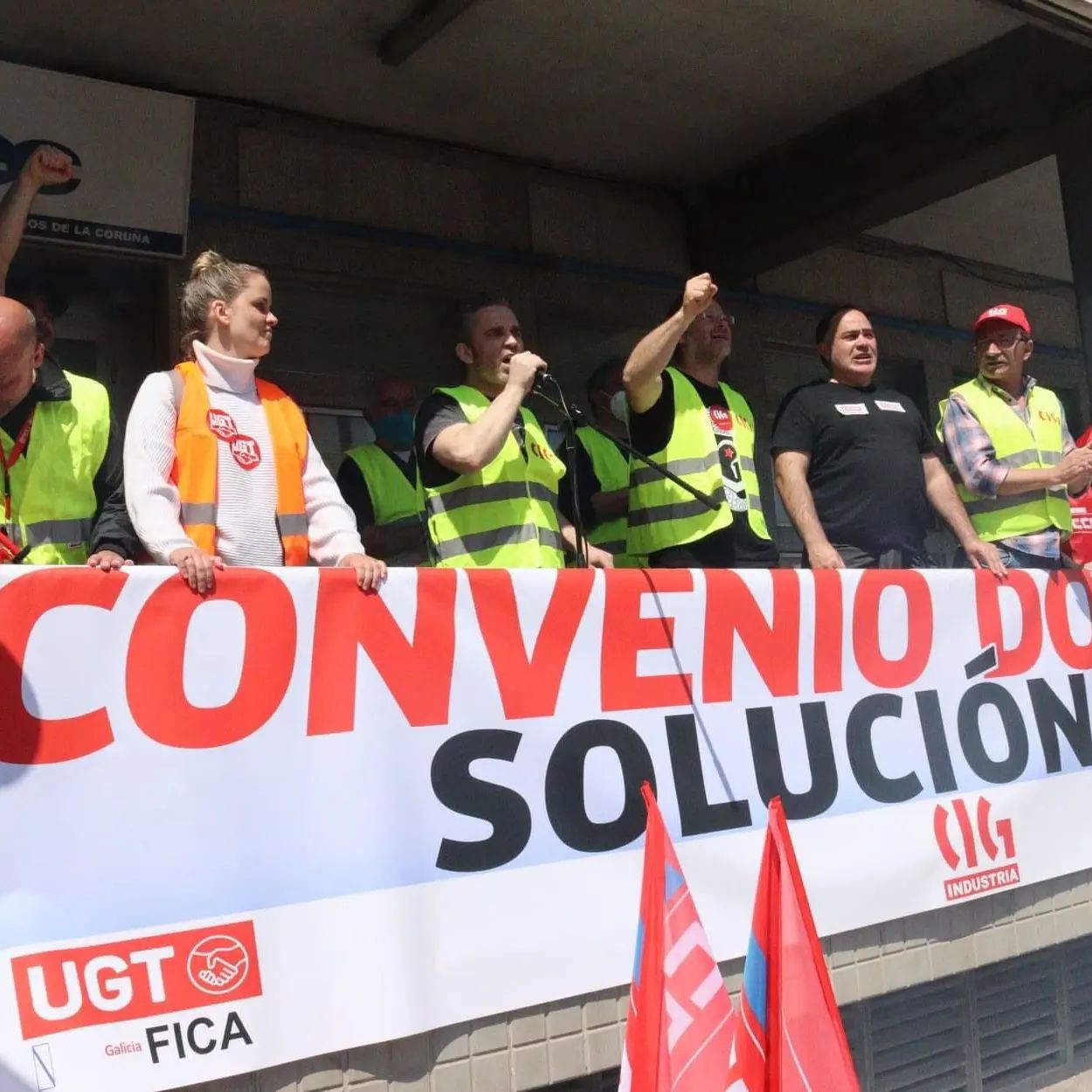 Cartaz da manifestación